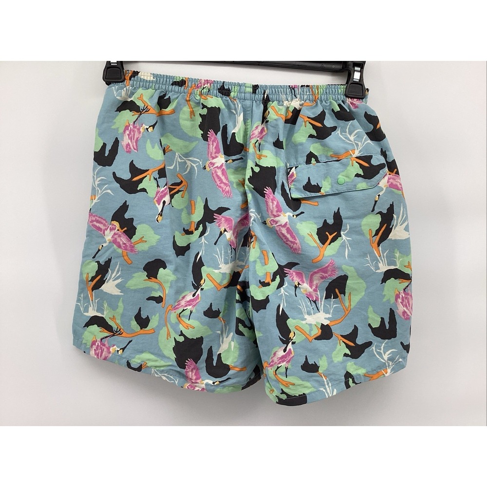 Patagonia Baggies Mens Size S Spoonbills Big Sky Blue Shorts STY57021SP20 - Picture 2 of 9